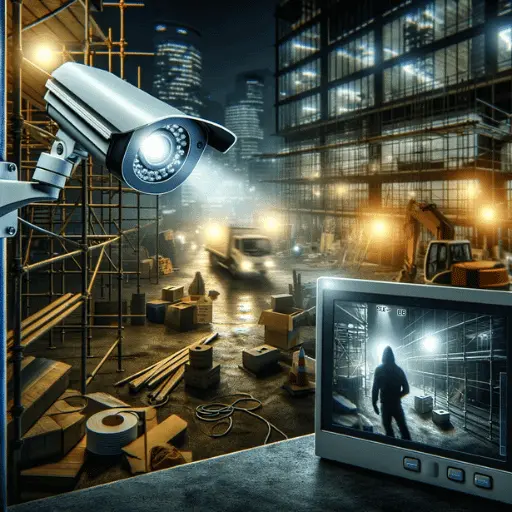 építkezés őrzés kamerával 